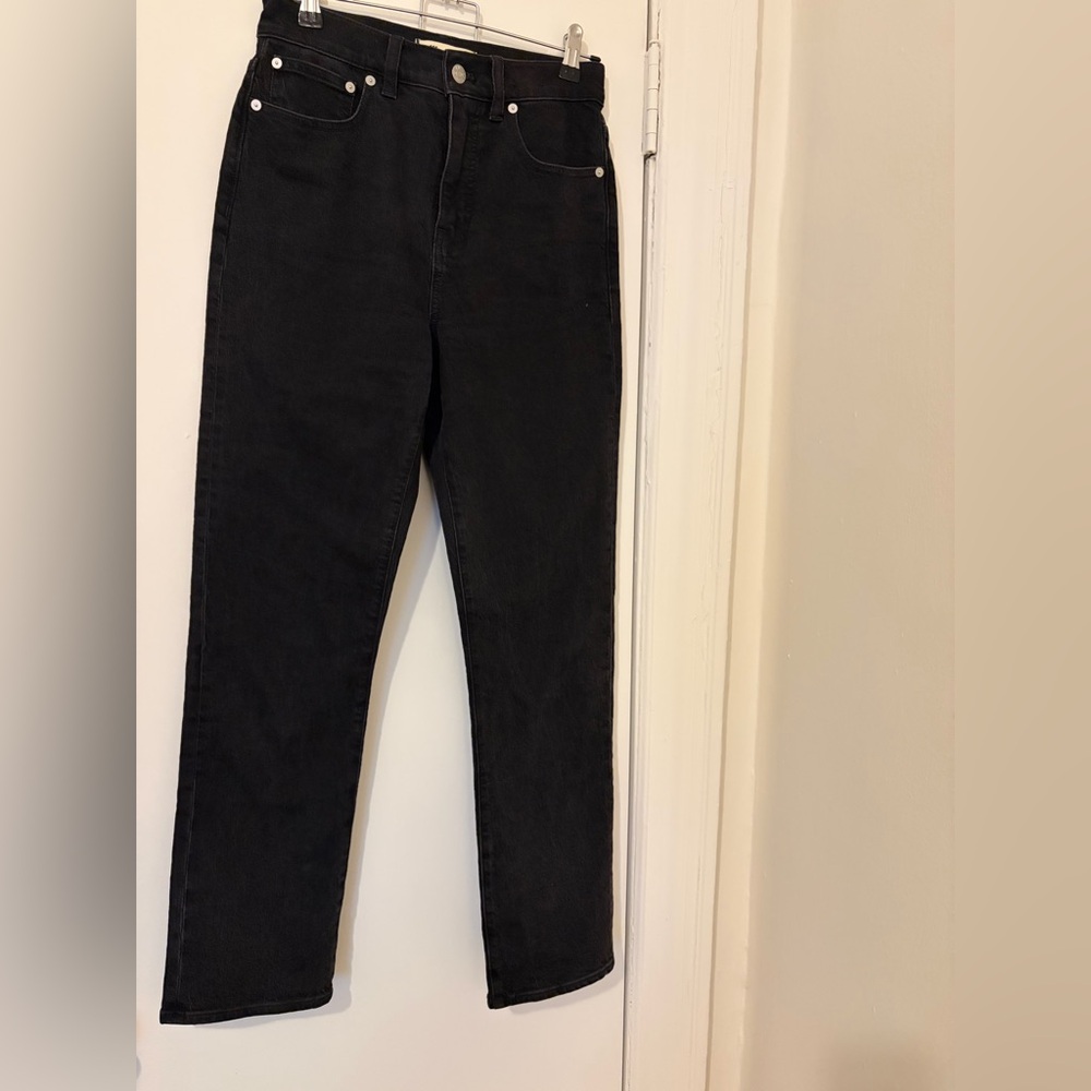 Madewell 90’s Straight High-Rise Black Straight Jeans Size 25